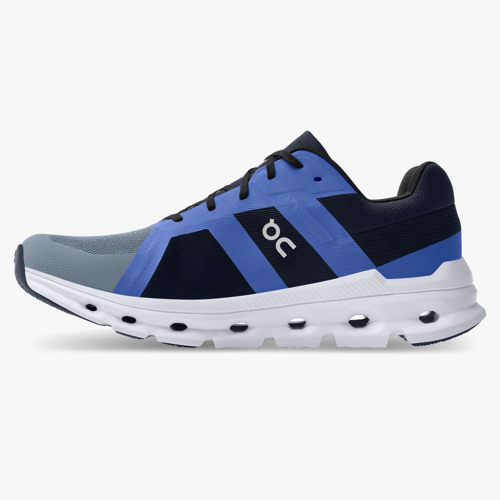 On The Cloudrunner: Supportive & Breathable Running Shoe - Metal | Midnight ON95XF29