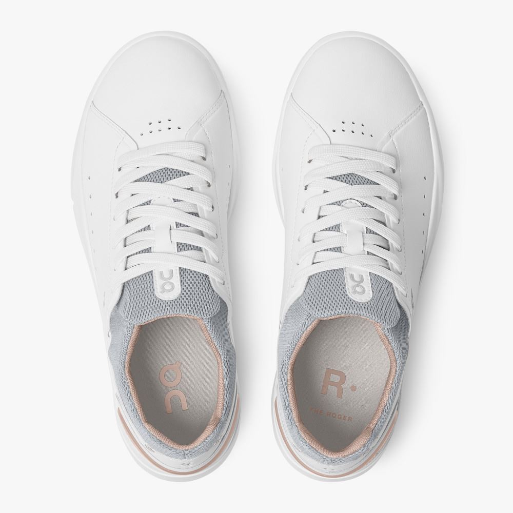 On THE ROGER Advantage: the versatile everyday sneaker - White | Rose ON95XF389