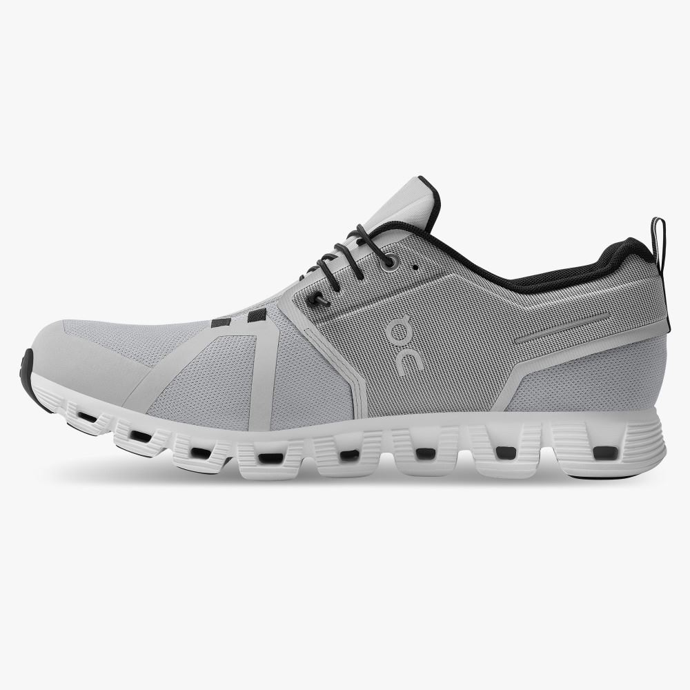 On Running 5 Waterproof - Lightweight Waterproof Running Shoe - Glacier | White ON95XF173